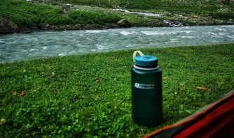 Nalgene Water Bottle On The Himalayas