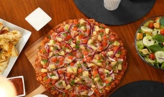 Delicious Pizza And Salad