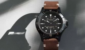 Navi Xl 41Mm Leather Strap Watch