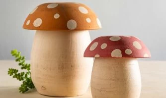 Clay Mushroom Canisters